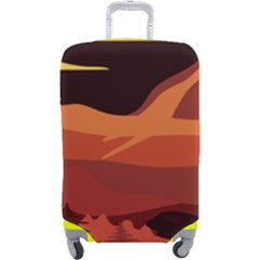 Mountain Forest Full Moon Luggage Cover (large)