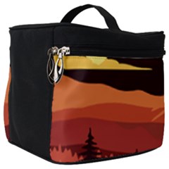 Mountain Forest Full Moon Make Up Travel Bag (big)