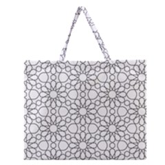 Flower Branch Corolla Wreath Lease Zipper Large Tote Bag