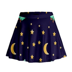 Seamless Pastel Wallpaper Animal Mini Flare Skirt