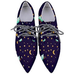 Seamless Pastel Wallpaper Animal Pointed Oxford Shoes