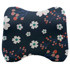 Floral Digital Paper Background Velour Head Support Cushion