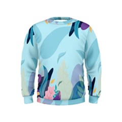 Illustration Leaves Leaf Nature Background Plant Kids  Sweatshirt