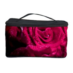 Water Rose Pink Background Flower Cosmetic Storage