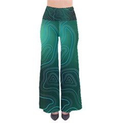 Green Line Shape Stripe Corolla So Vintage Palazzo Pants