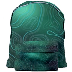 Green Line Shape Stripe Corolla Giant Full Print Backpack