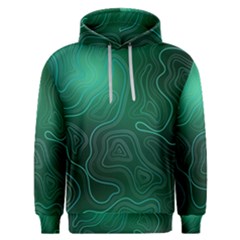 Green Line Shape Stripe Corolla Men s Overhead Hoodie