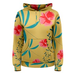 Nature Floral Flower Petal Leaves Leaf Plant Women s Pullover Hoodie