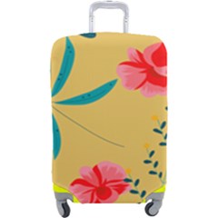 Nature Floral Flower Petal Leaves Leaf Plant Luggage Cover (large)