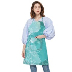 Flower Floral Design Background Pocket Apron