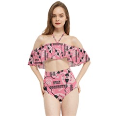 Connection Get Connected Technology Halter Flowy Bikini Set 