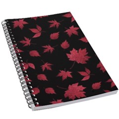 Red Autumn Leaves Autumn Forest 5 5  X 8 5  Notebook by Ravend