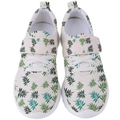 Leaves Plant Design Template Women s Velcro Strap Shoes