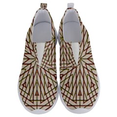 Kaleidoscope Line Triangle Pattern No Lace Lightweight Shoes