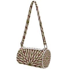 Kaleidoscope Line Triangle Pattern Mini Cylinder Bag