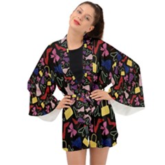 Fashion Pattern Accessories Design Long Sleeve Kimono