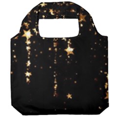 Stars Christmas Background Pattern Foldable Grocery Recycle Bag