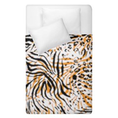 Tiger Pattern Background Duvet Cover Double Side (single Size) by danenraven