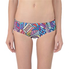 Abstract Art Color Geometry Pattern Classic Bikini Bottoms by danenraven