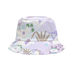 Purple Japanese Pattern Texture Violet Textile Inside Out Bucket Hat