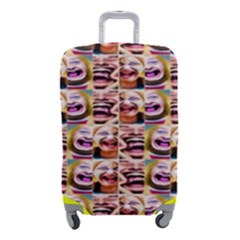 Funny Monsters Teens Collage Luggage Cover (small) by dflcprintsclothing