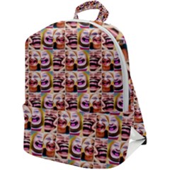 Funny Monsters Teens Collage Zip Up Backpack by dflcprintsclothing