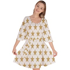 Stars-3 Velour Kimono Dress by nateshop