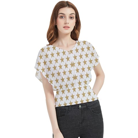 Stars-3 Butterfly Chiffon Blouse by nateshop