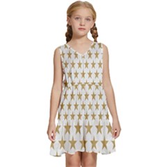 Stars-3 Kids  Sleeveless Tiered Mini Dress by nateshop