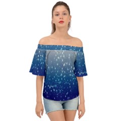 Stars-4 Off Shoulder Short Sleeve Top