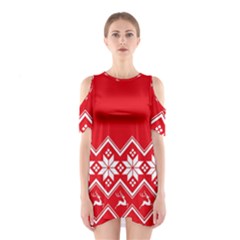 Seamles,template Shoulder Cutout One Piece Dress by nateshop