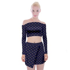 Seamles,template Off Shoulder Top With Mini Skirt Set by nateshop