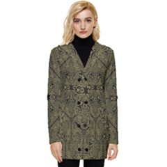 Texture-2 Button Up Hooded Coat 