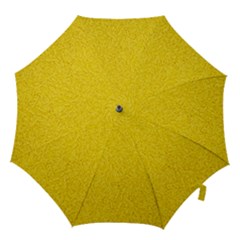 Bright Yellow Crunchy Sprinkles Hook Handle Umbrellas (large) by nateshop