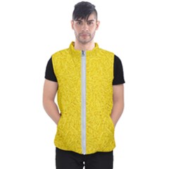 Bright Yellow Crunchy Sprinkles Men s Puffer Vest by nateshop