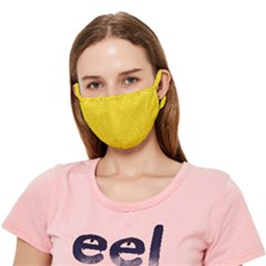 Bright Yellow Crunchy Sprinkles Crease Cloth Face Mask (adult) by nateshop