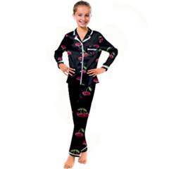 Pink Victoria Secret Wallpapers  Discovered Kid s Satin Long Sleeve Pajamas Set by nateshop