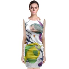 Im Fourth Dimension Colour 73 Classic Sleeveless Midi Dress by imanmulyana