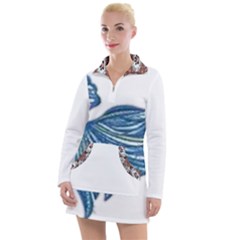 IM Fourth Dimension Colour 77 Women s Long Sleeve Casual Dress