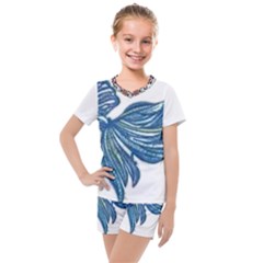 IM Fourth Dimension Colour 77 Kids  Mesh Tee and Shorts Set