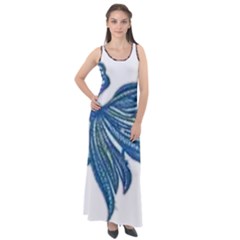 IM Fourth Dimension Colour 77 Sleeveless Velour Maxi Dress