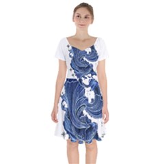 Im Fourth Dimension Colour 79 Short Sleeve Bardot Dress