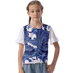 Im Fourth Dimension Colour 79 Kids  Cuff Sleeve Scrunch Bottom Tee