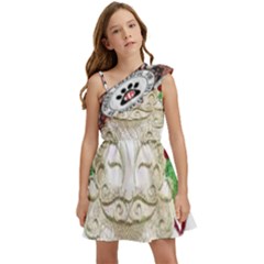 IM Fourth Dimension Colour 83 Kids  One Shoulder Party Dress