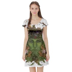 IM Fourth Dimension Colour 84 Short Sleeve Skater Dress