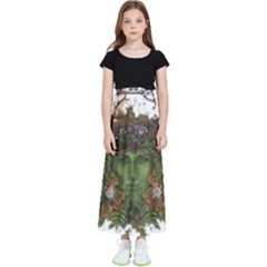 IM Fourth Dimension Colour 84 Kids  Flared Maxi Skirt