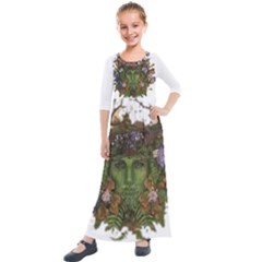 IM Fourth Dimension Colour 84 Kids  Quarter Sleeve Maxi Dress