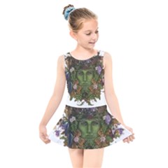 IM Fourth Dimension Colour 84 Kids  Skater Dress Swimsuit