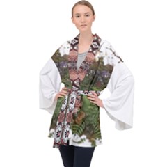 IM Fourth Dimension Colour 84 Long Sleeve Velvet Kimono 