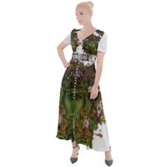 IM Fourth Dimension Colour 84 Button Up Short Sleeve Maxi Dress